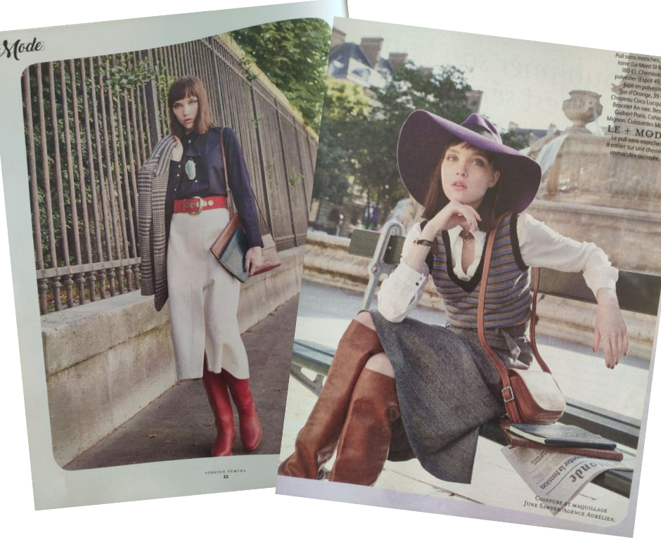 [ DANS LA PRESSE ] Les carnets Mignon Paris et la pochette Elisée s'affichent dans le dernier Version Femina !